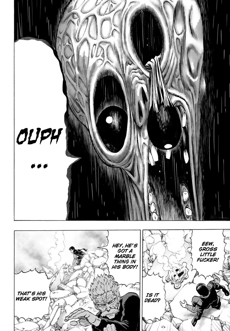 One Punch Man Manga Chapter 33 page 11 - Guys Who Don't Listen scene