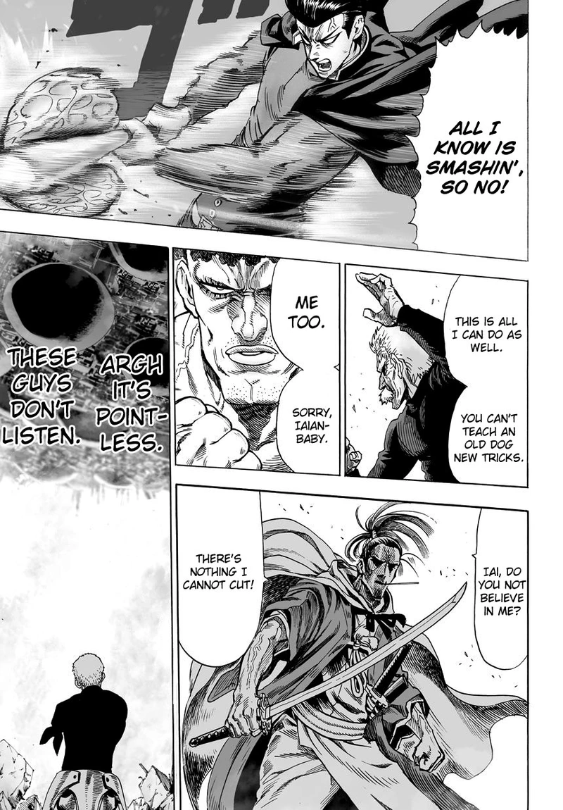 One Punch Man Manga Chapter 33 page 5 - Guys Who Don't Listen scene
