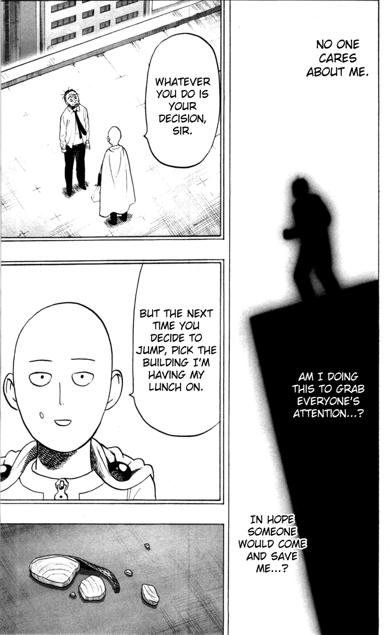 One Punch Man Manga Chapter 34.5 page 17 - Salmon | Volume 6 Extras scene