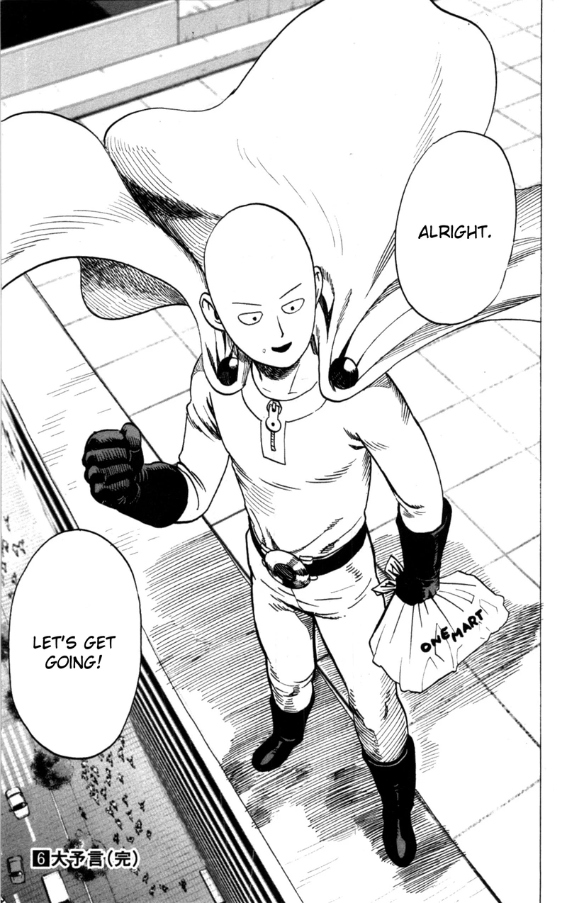 One Punch Man Manga Chapter 34.5 page 21 - Salmon | Volume 6 Extras scene