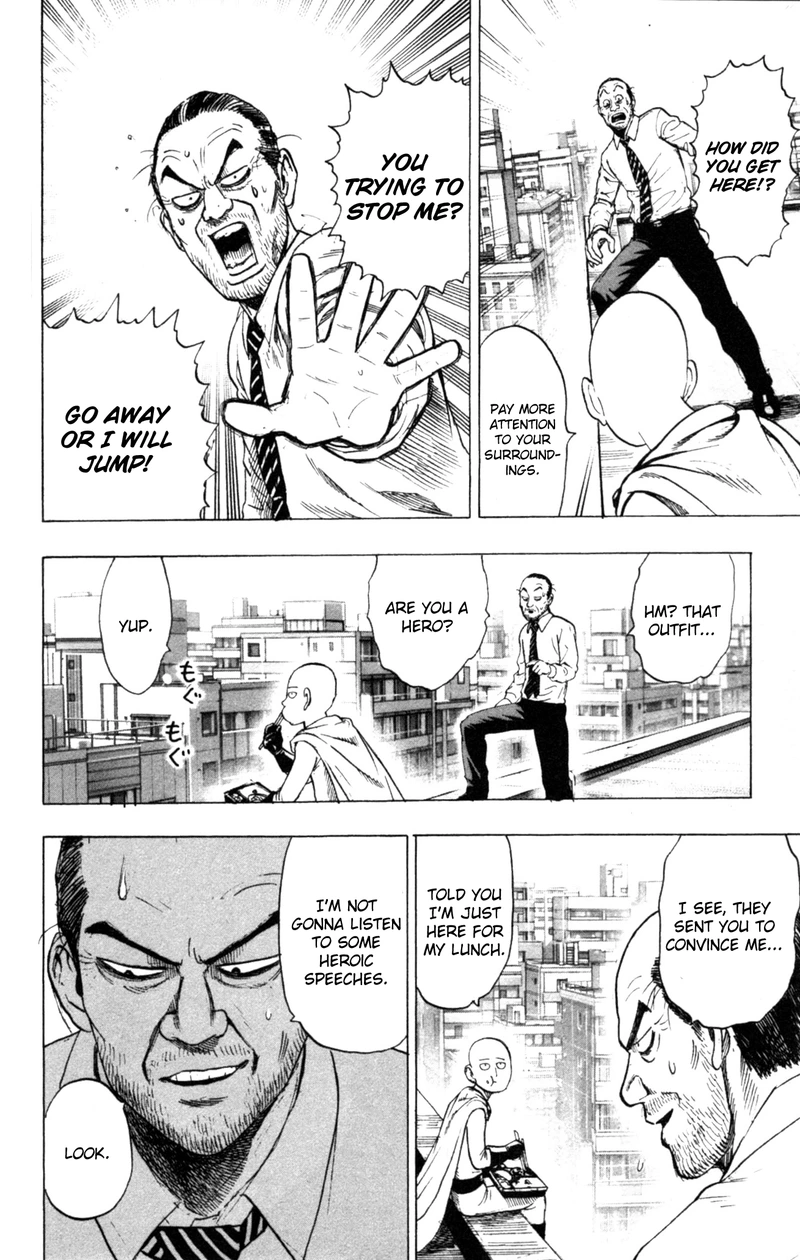 One Punch Man Manga Chapter 34.5 page 6 - Salmon | Volume 6 Extras scene