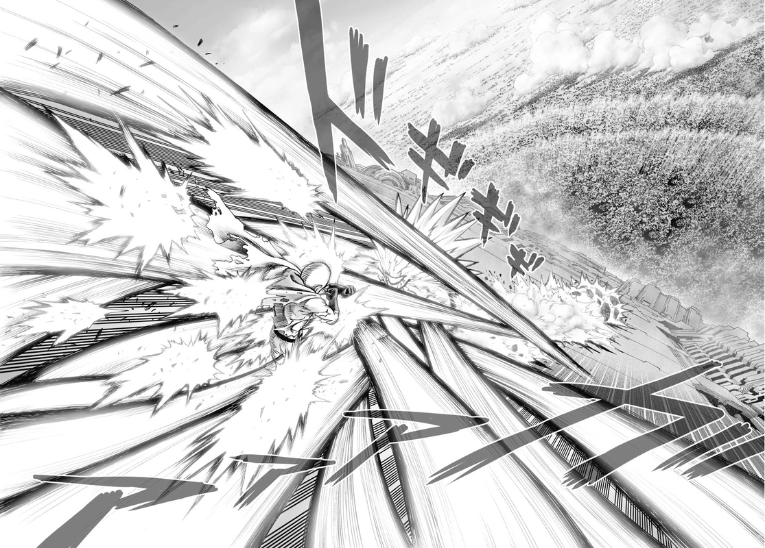 One Punch Man Manga Chapter 36 page 24 - The Power of Boros scene