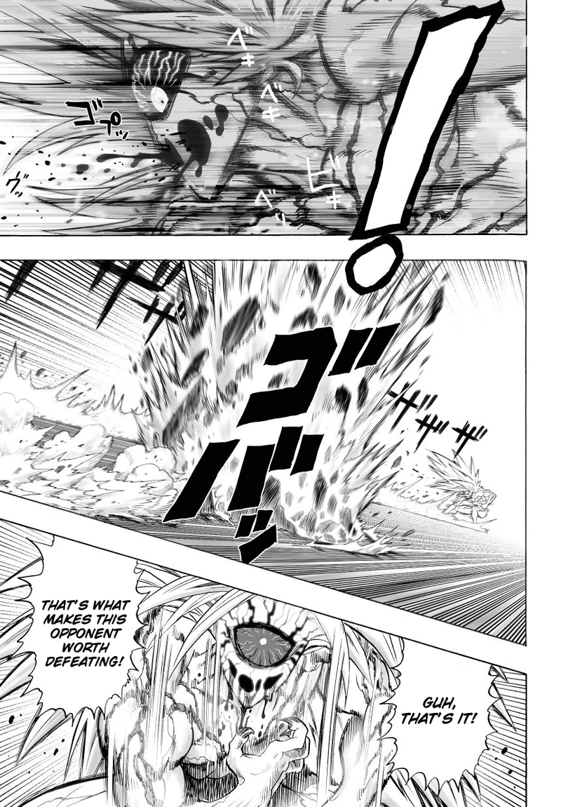 One Punch Man Manga Chapter 36 page 26 - The Power of Boros scene