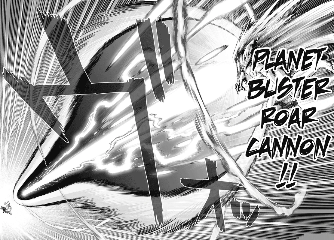 One Punch Man Manga Chapter 36 page 32 - The Power of Boros scene