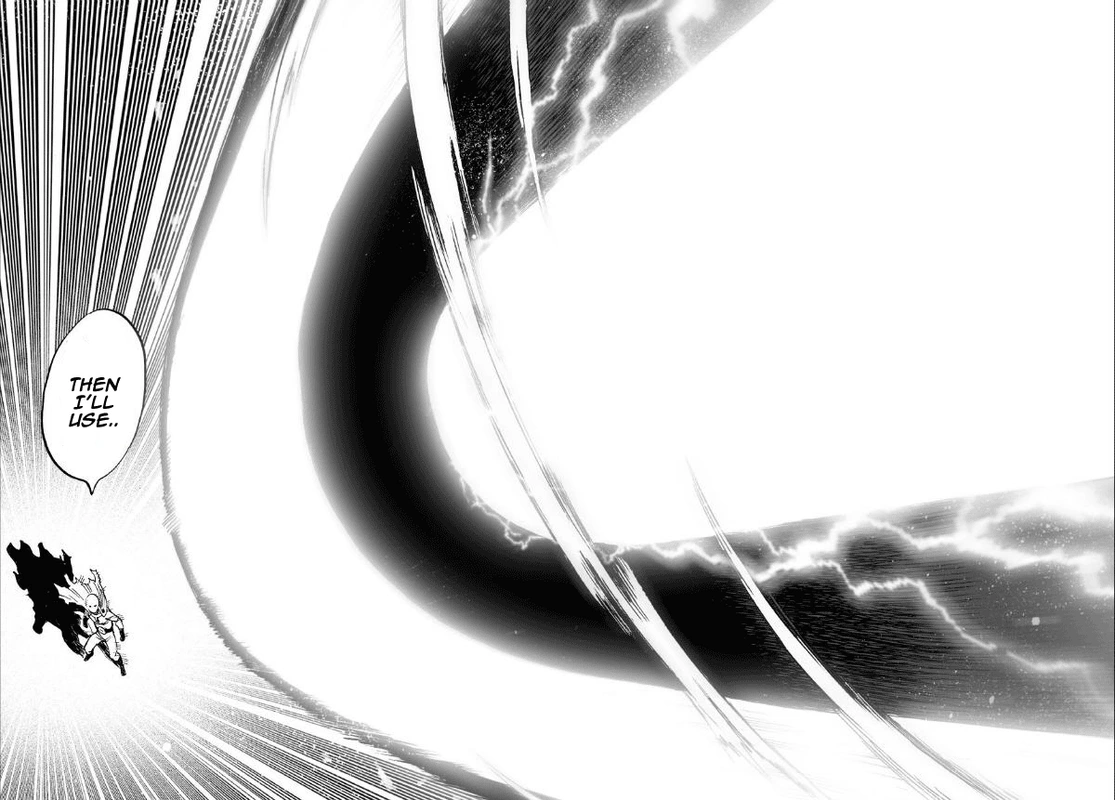 One Punch Man Manga Chapter 36 page 33 - The Power of Boros scene