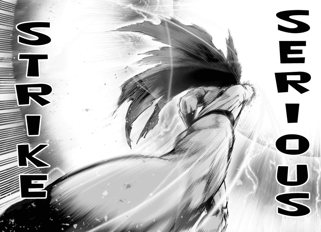 One Punch Man Manga Chapter 36 page 38 - The Power of Boros scene