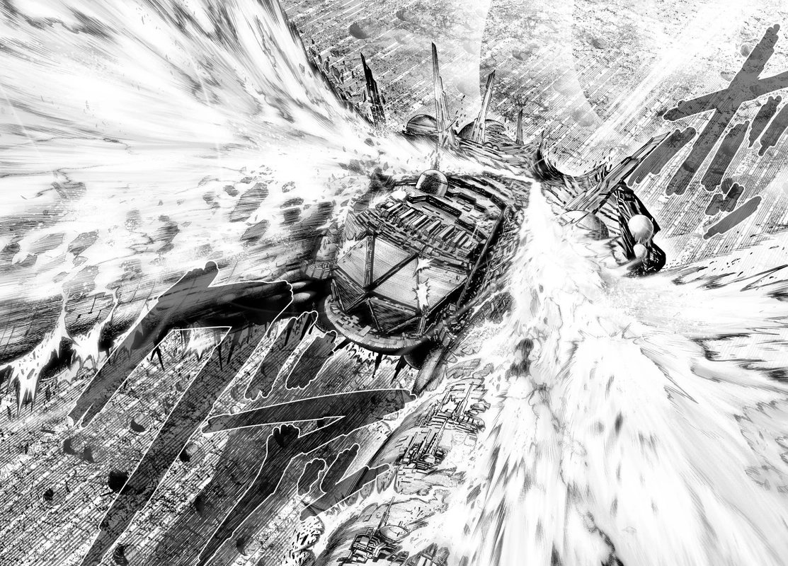 One Punch Man Manga Chapter 36 page 42 - The Power of Boros scene