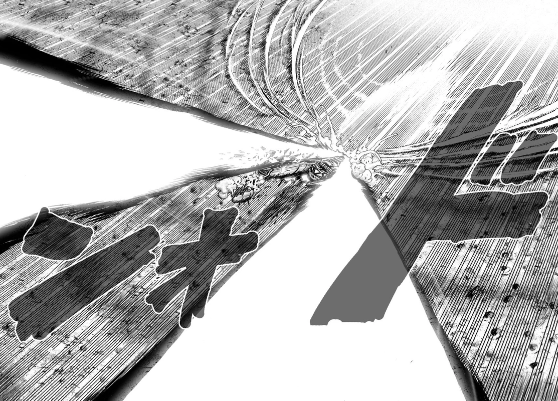 One Punch Man Manga Chapter 36 page 43 - The Power of Boros scene