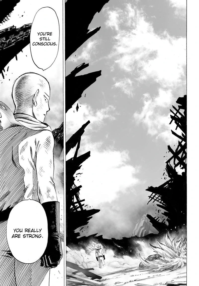 One Punch Man Manga Chapter 36 page 48 - The Power of Boros scene