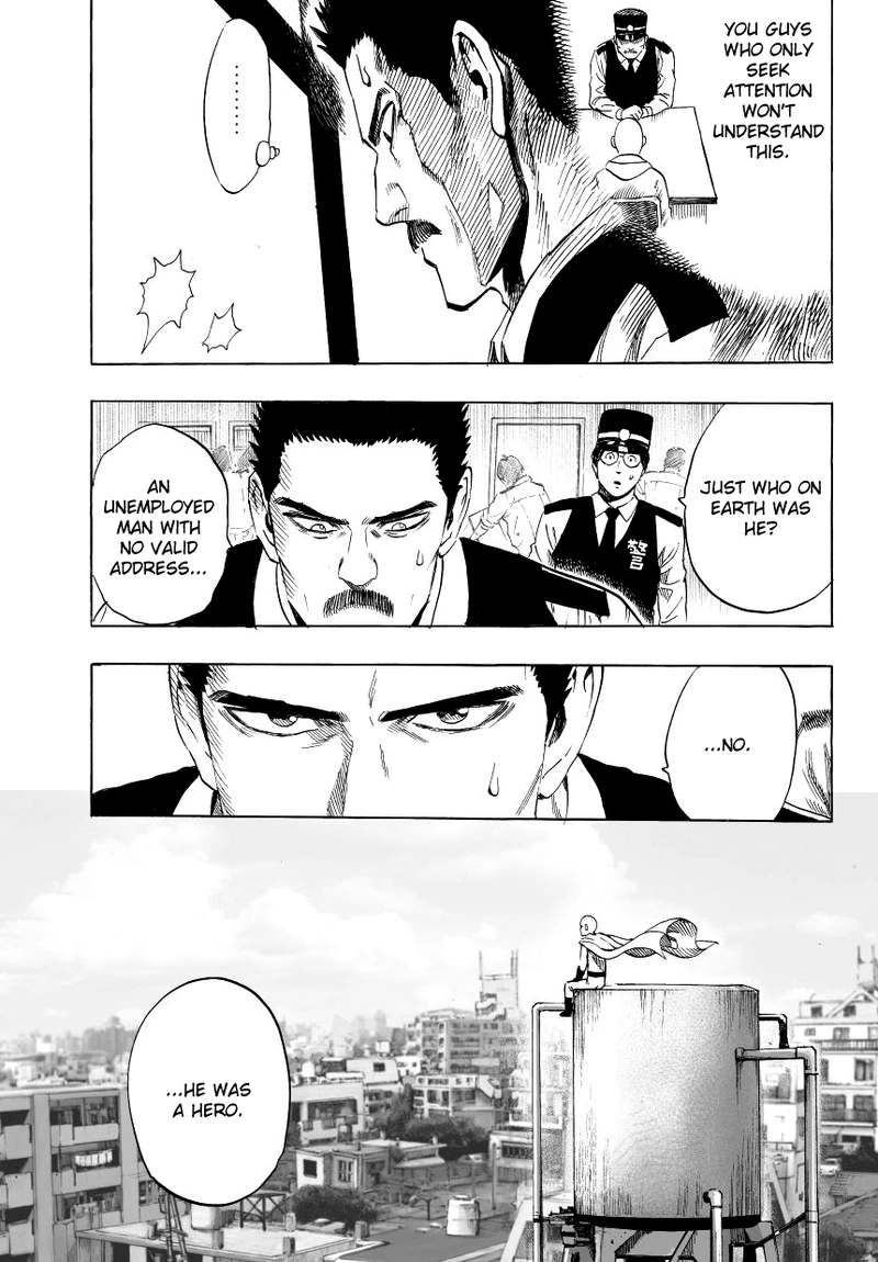 One Punch Man Manga Chapter 37.8 page 28 - Pork Cutlet Bowl | Volume 7 Extras scene