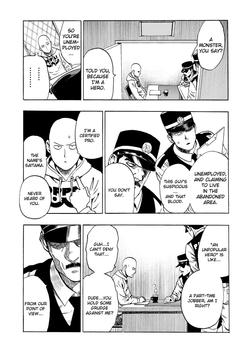One Punch Man Manga Chapter 37.8 page 4 - Pork Cutlet Bowl | Volume 7 Extras scene