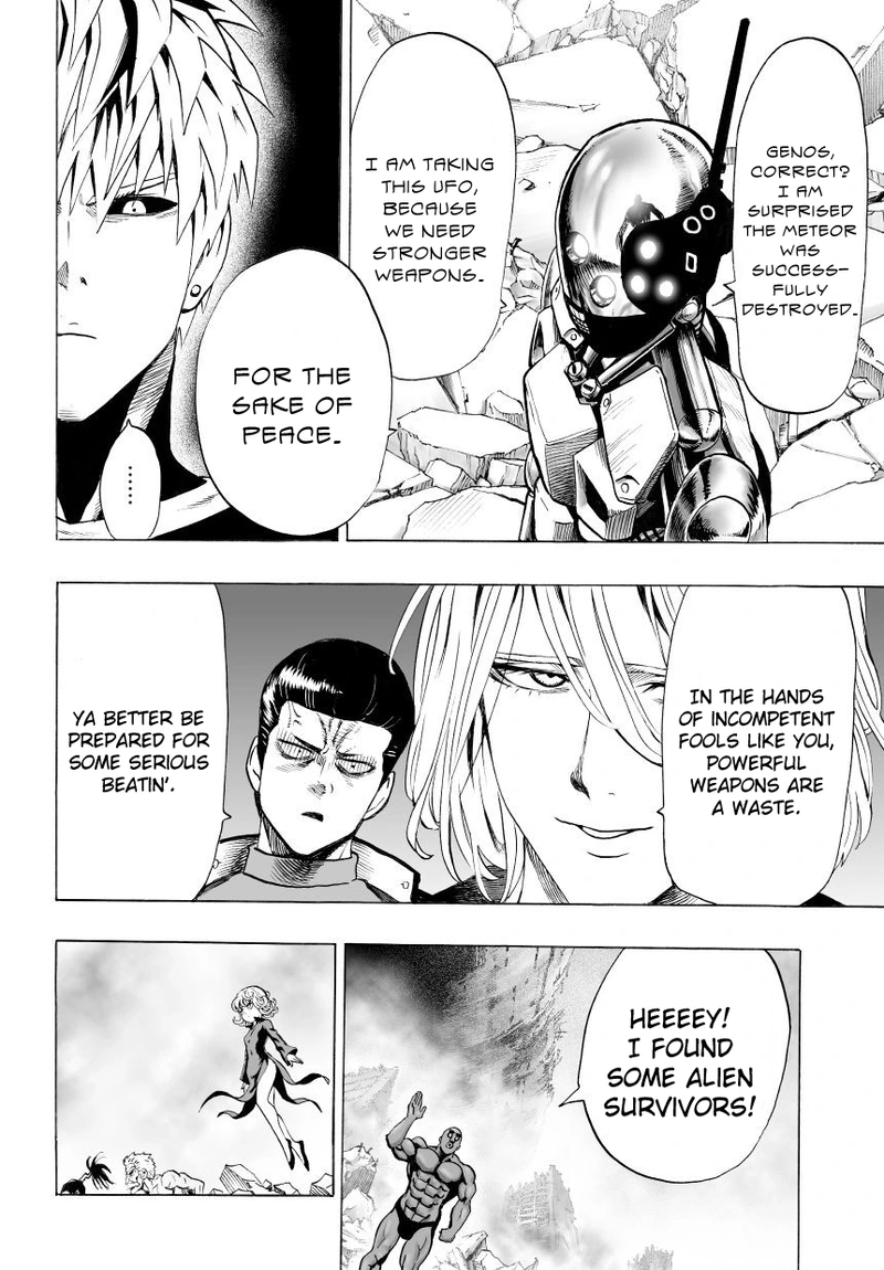 One Punch Man Manga Chapter 37 page 15 - Crash scene