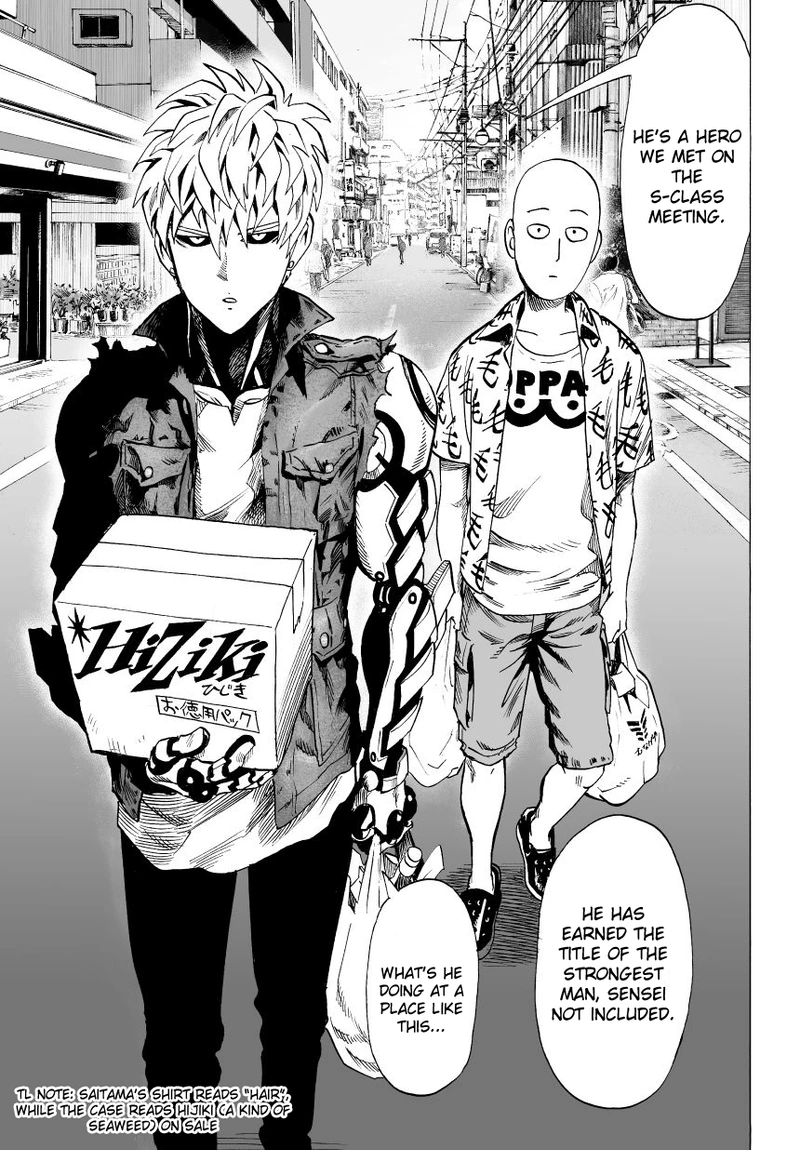 One Punch Man Manga Chapter 38 page 13 - King scene