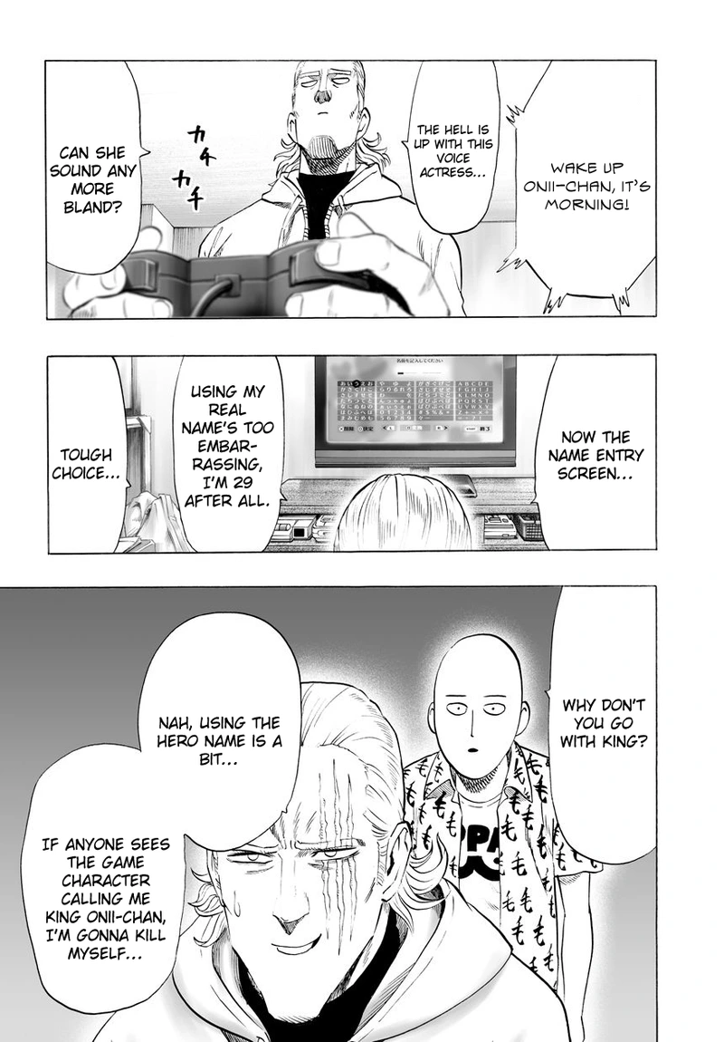 One Punch Man Manga Chapter 38 page 42 - King scene