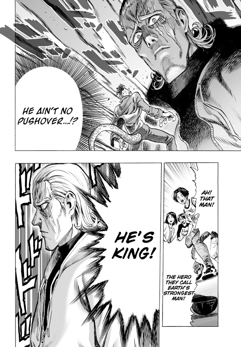One Punch Man Manga Chapter 38 page 6 - King scene