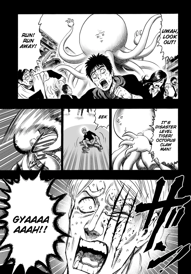 One Punch Man Manga Chapter 39 page 14 - That Person scene