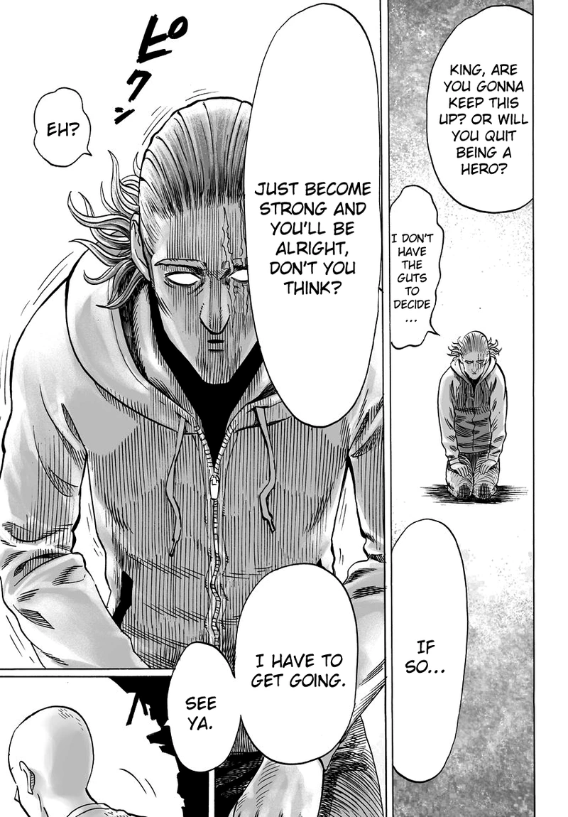 One Punch Man Manga Chapter 39 page 20 - That Person scene