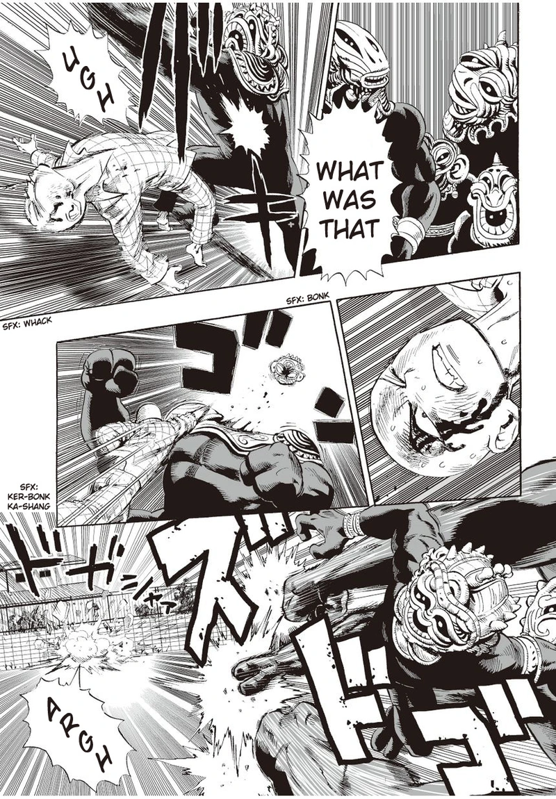 One Punch Man Manga Chapter 4 page 11 - Dark Undergrounders scene