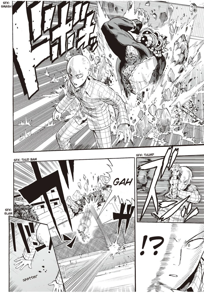 One Punch Man Manga Chapter 4 page 6 - Dark Undergrounders scene