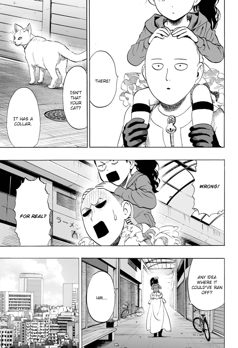One Punch Man Manga Chapter 40.6 page 11 - Lost Cat | Volume 8 Extras scene