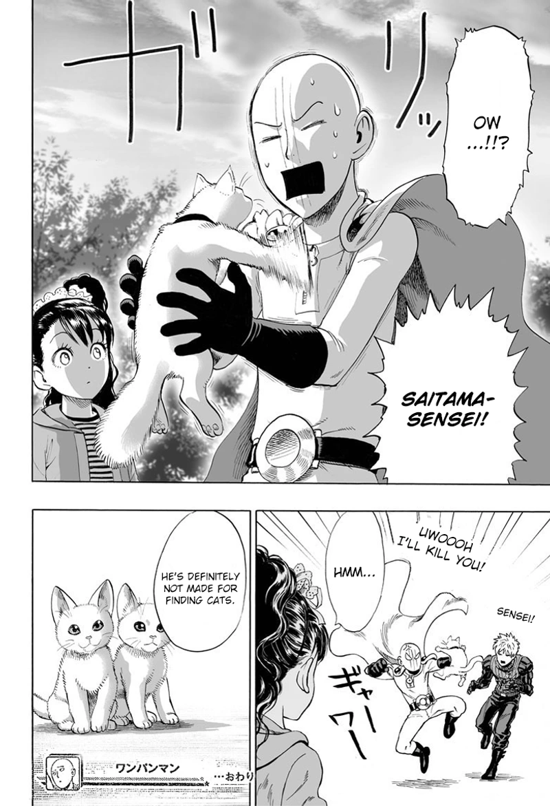 One Punch Man Manga Chapter 40.6 page 32 - Lost Cat | Volume 8 Extras scene