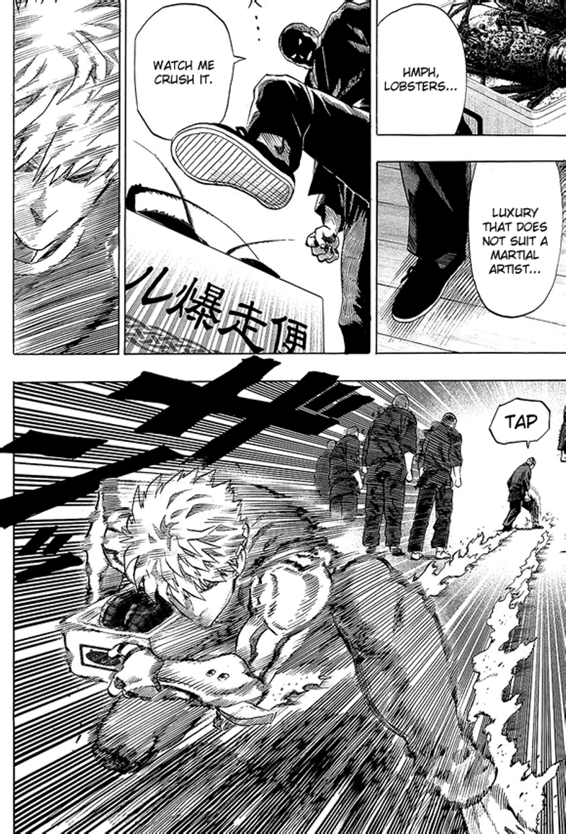 One Punch Man Manga Chapter 40.7 page 16 - Lobster | Volume 8 Extras scene
