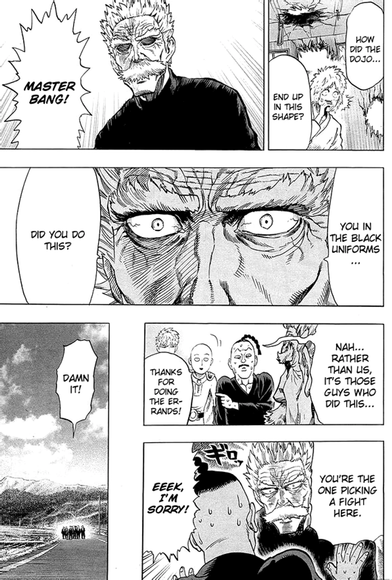 One Punch Man Manga Chapter 40.7 page 19 - Lobster | Volume 8 Extras scene