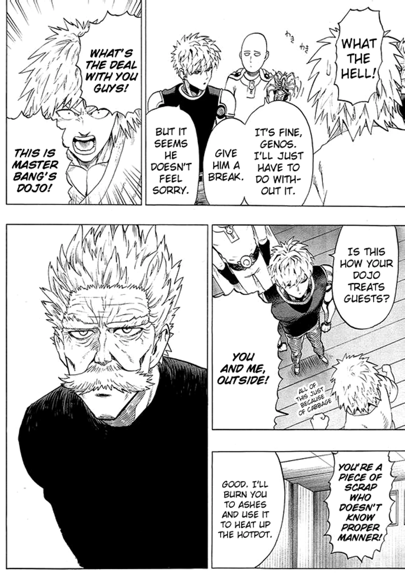 One Punch Man Manga Chapter 40.7 page 8 - Lobster | Volume 8 Extras scene