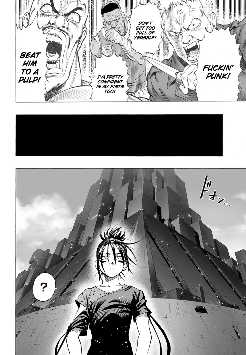 One Punch Man Manga Chapter 41 page 18 - The Man Who Wants To Be A Monster scene