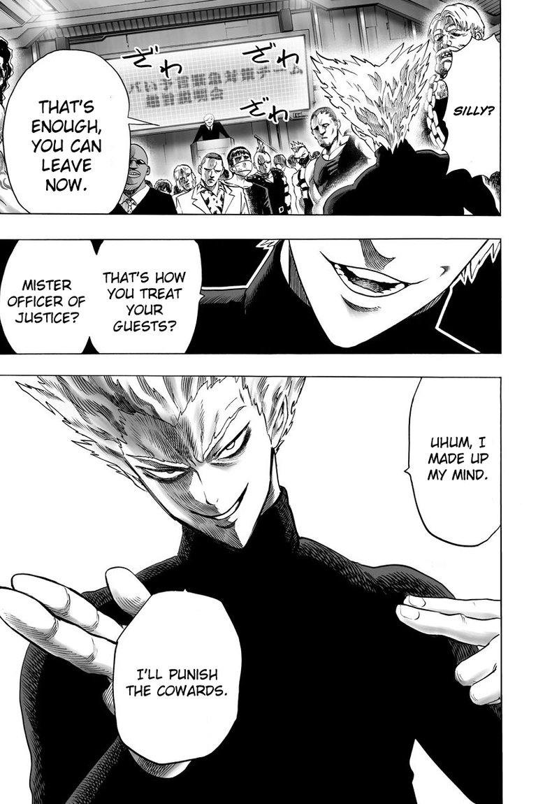 One Punch Man Manga Chapter 41 page 3 - The Man Who Wants To Be A Monster scene