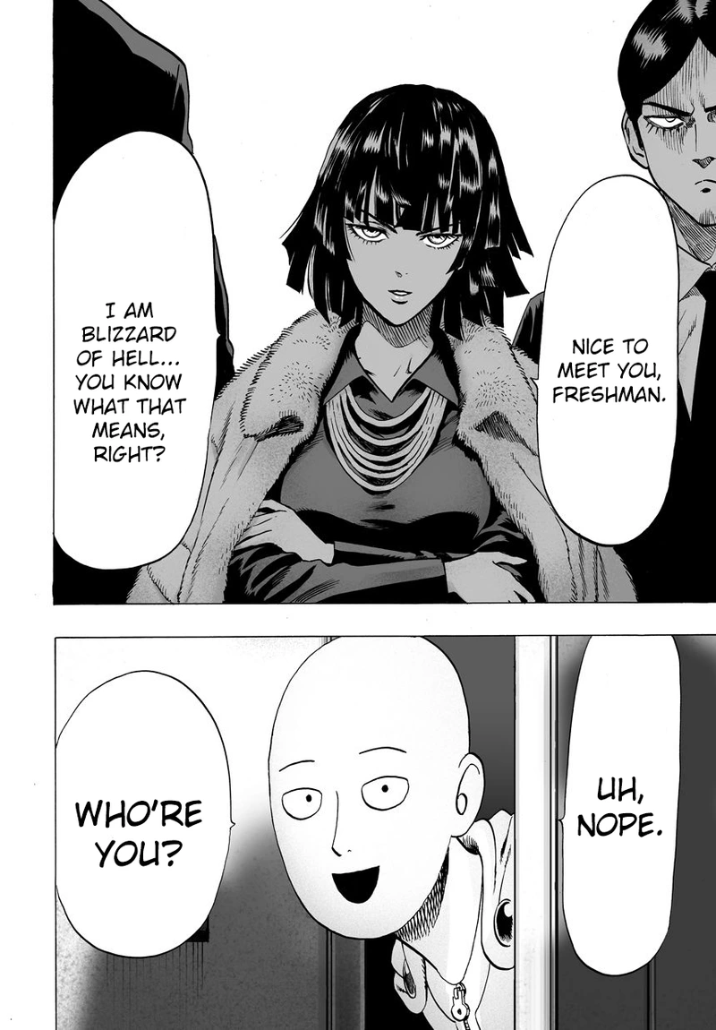 One Punch Man Manga Chapter 42 page 10 - Blizzard Group scene