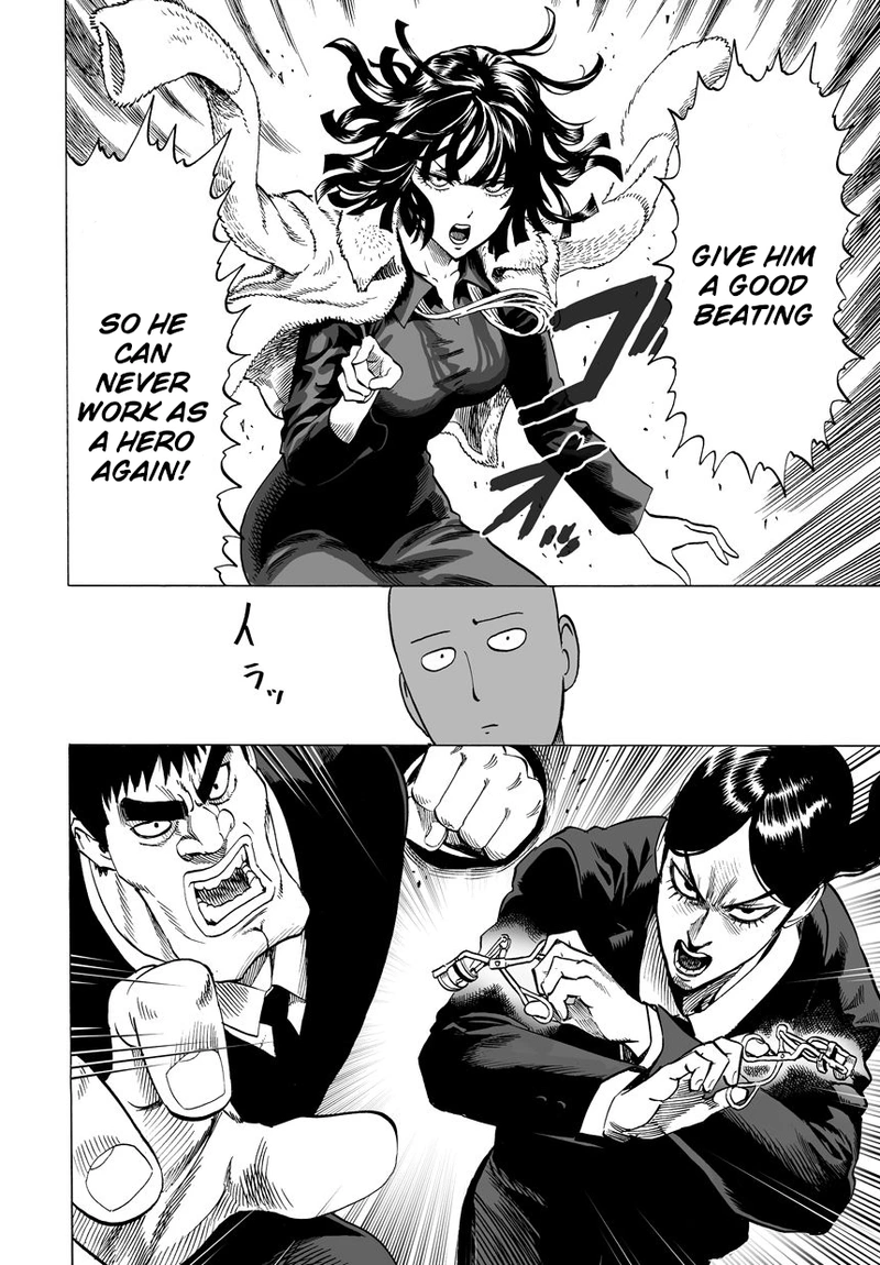 One Punch Man Manga Chapter 42 page 16 - Blizzard Group scene