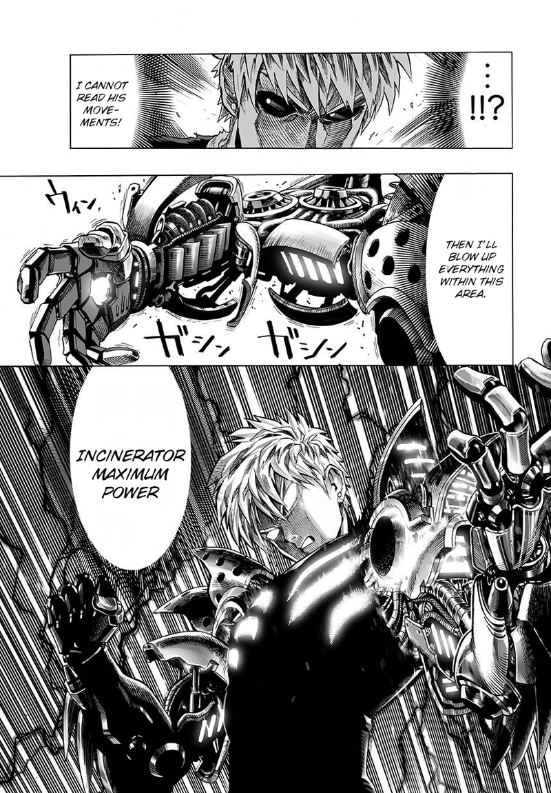 One Punch Man Manga Chapter 44 page 20 - Accelerate scene