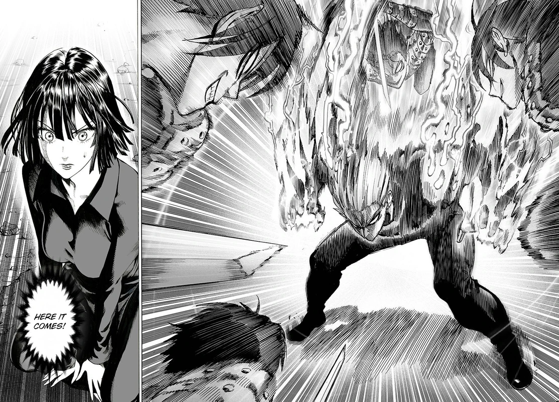 One Punch Man Manga Chapter 44 page 21 - Accelerate scene