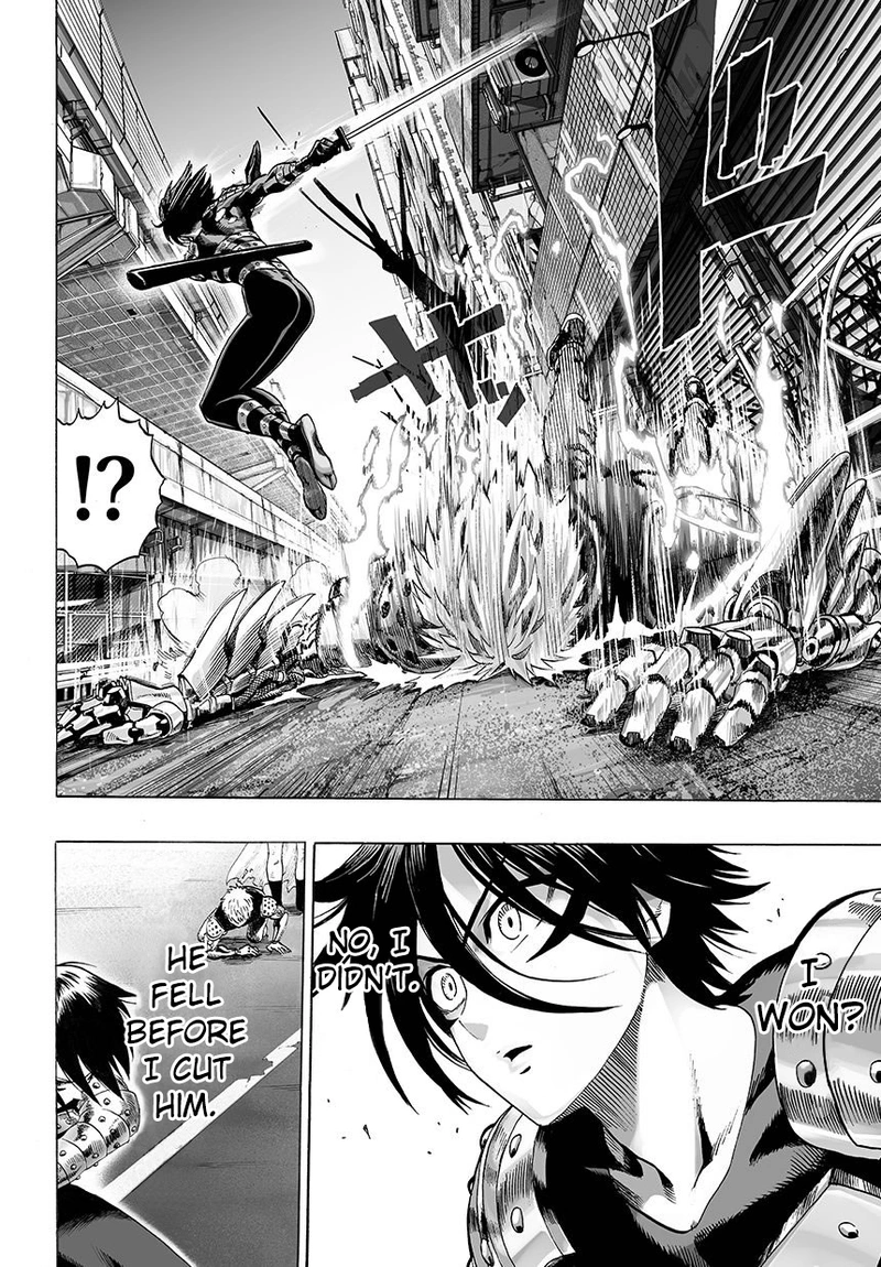 One Punch Man Manga Chapter 44 page 22 - Accelerate scene