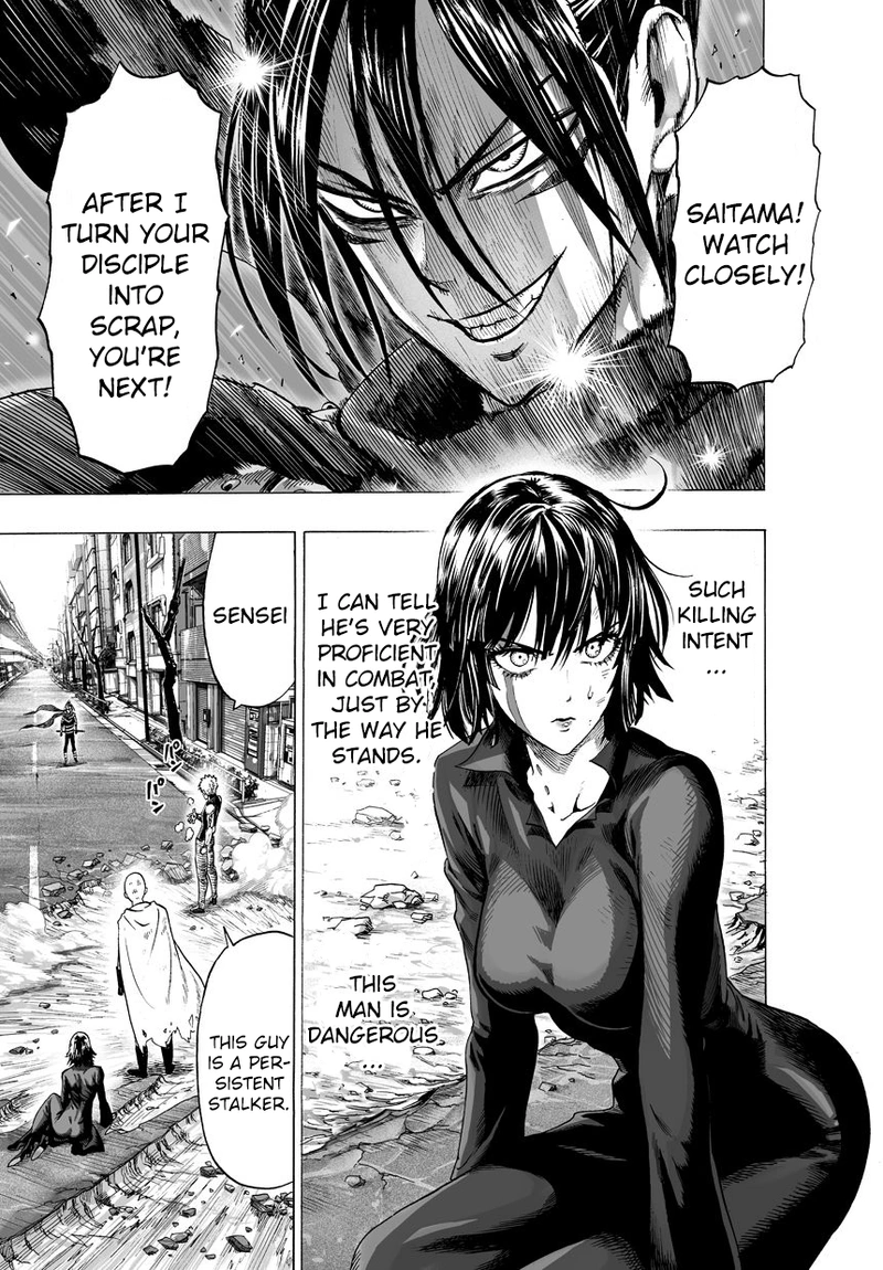 One Punch Man Manga Chapter 44 page 3 - Accelerate scene