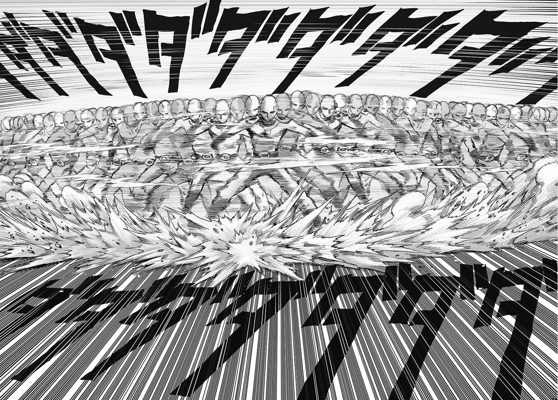 One Punch Man Manga Chapter 44 page 30 - Accelerate scene