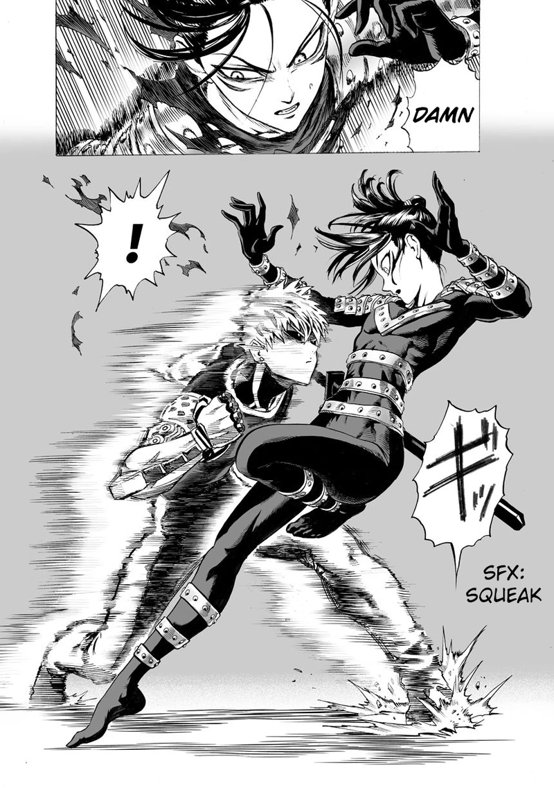 One Punch Man Manga Chapter 44 page 7 - Accelerate scene