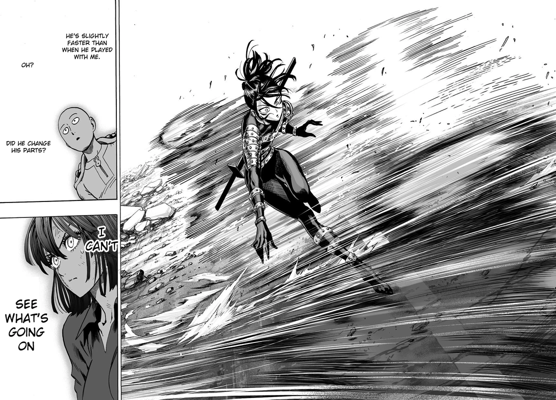 One Punch Man Manga Chapter 44 page 9 - Accelerate scene