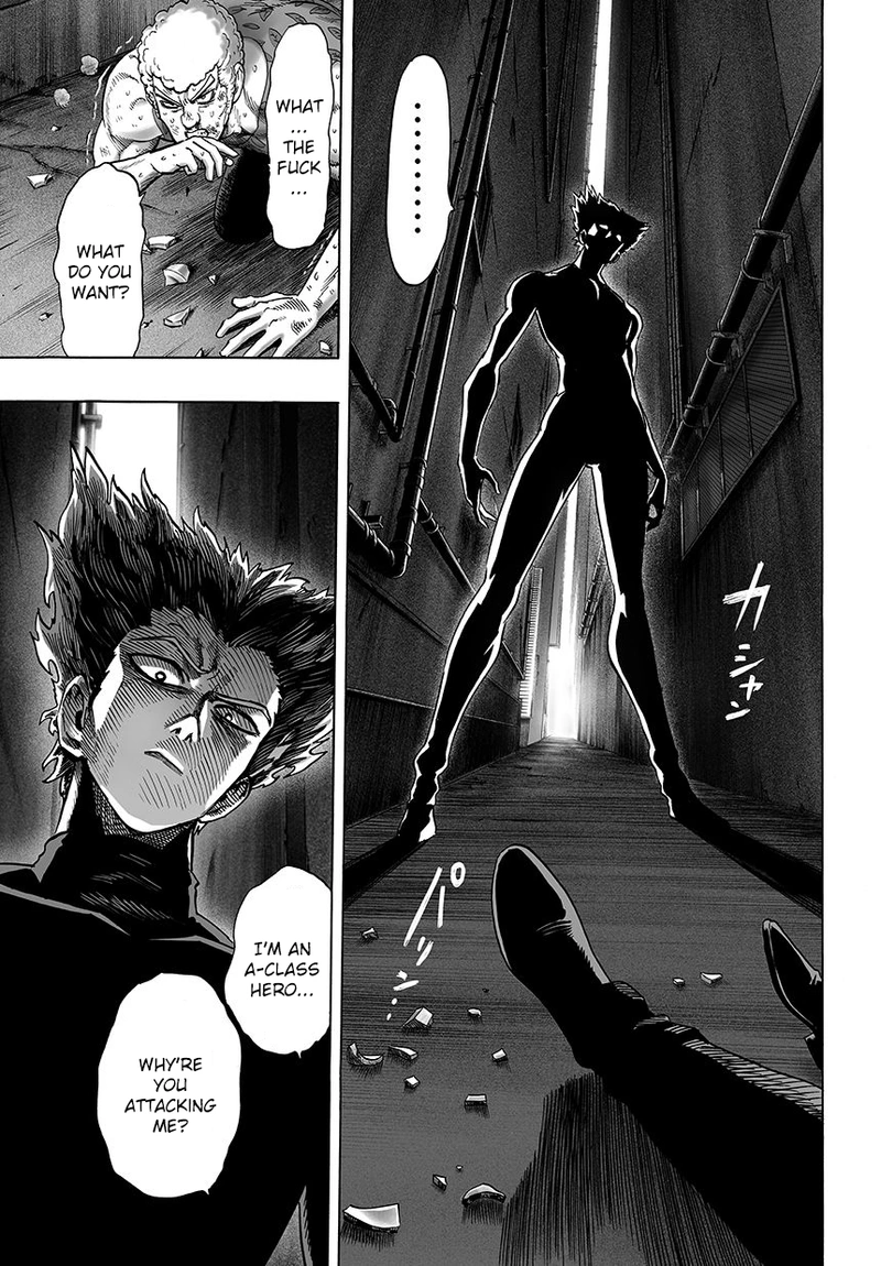 One Punch Man Manga Chapter 45 page 23 - Hero Name scene