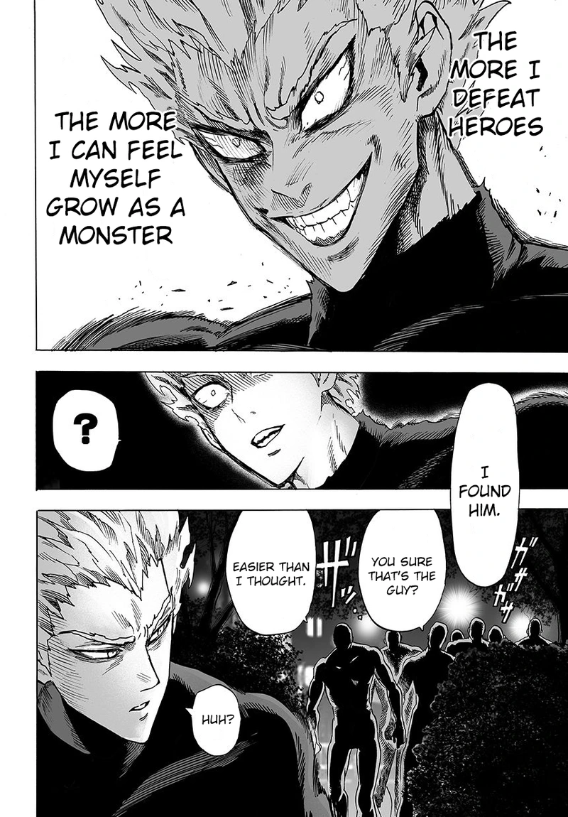 One Punch Man Manga Chapter 46 page 10 - Hero Hunt scene