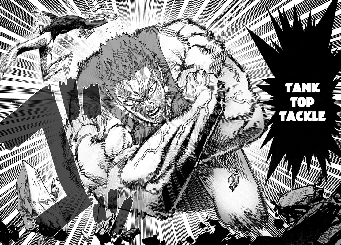 One Punch Man Manga Chapter 46 page 16 - Hero Hunt scene