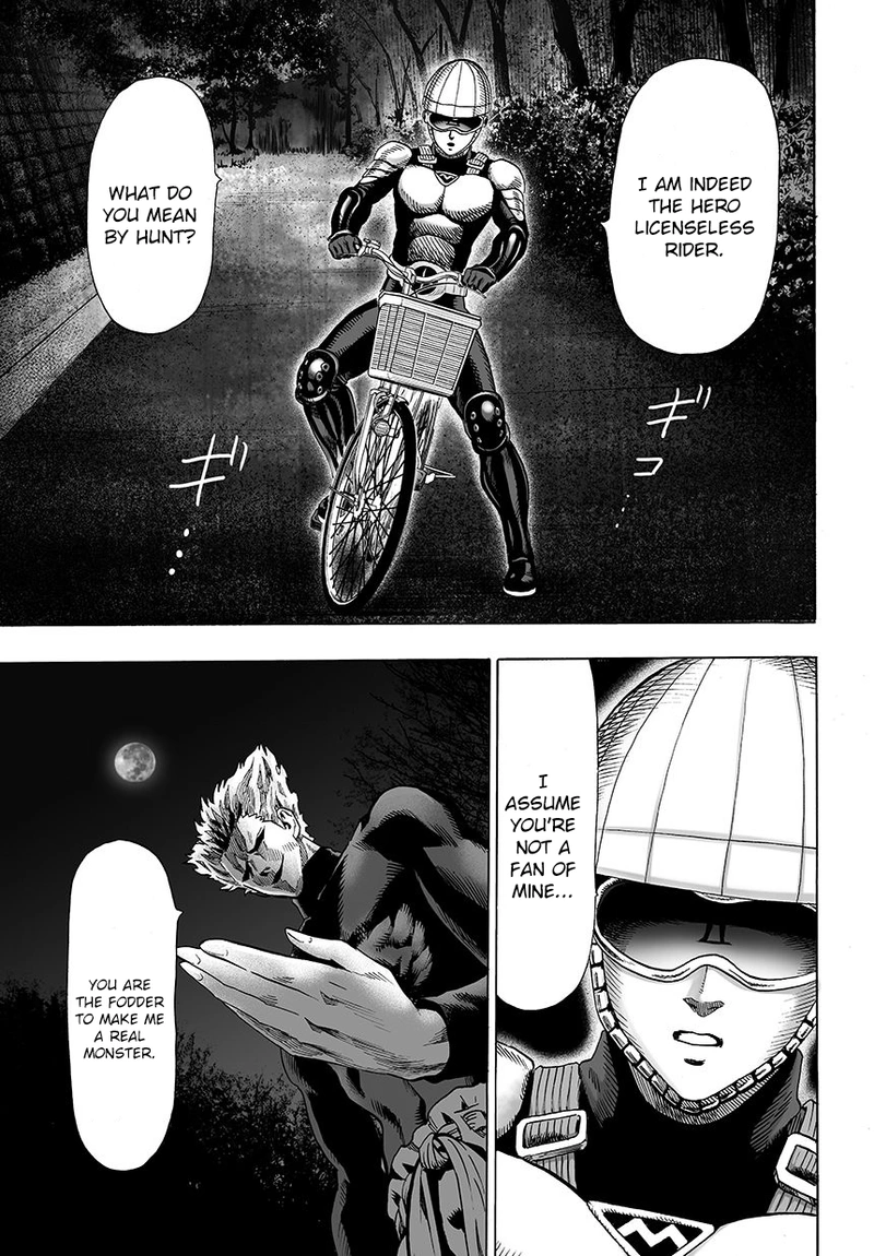 One Punch Man Manga Chapter 46 page 9 - Hero Hunt scene
