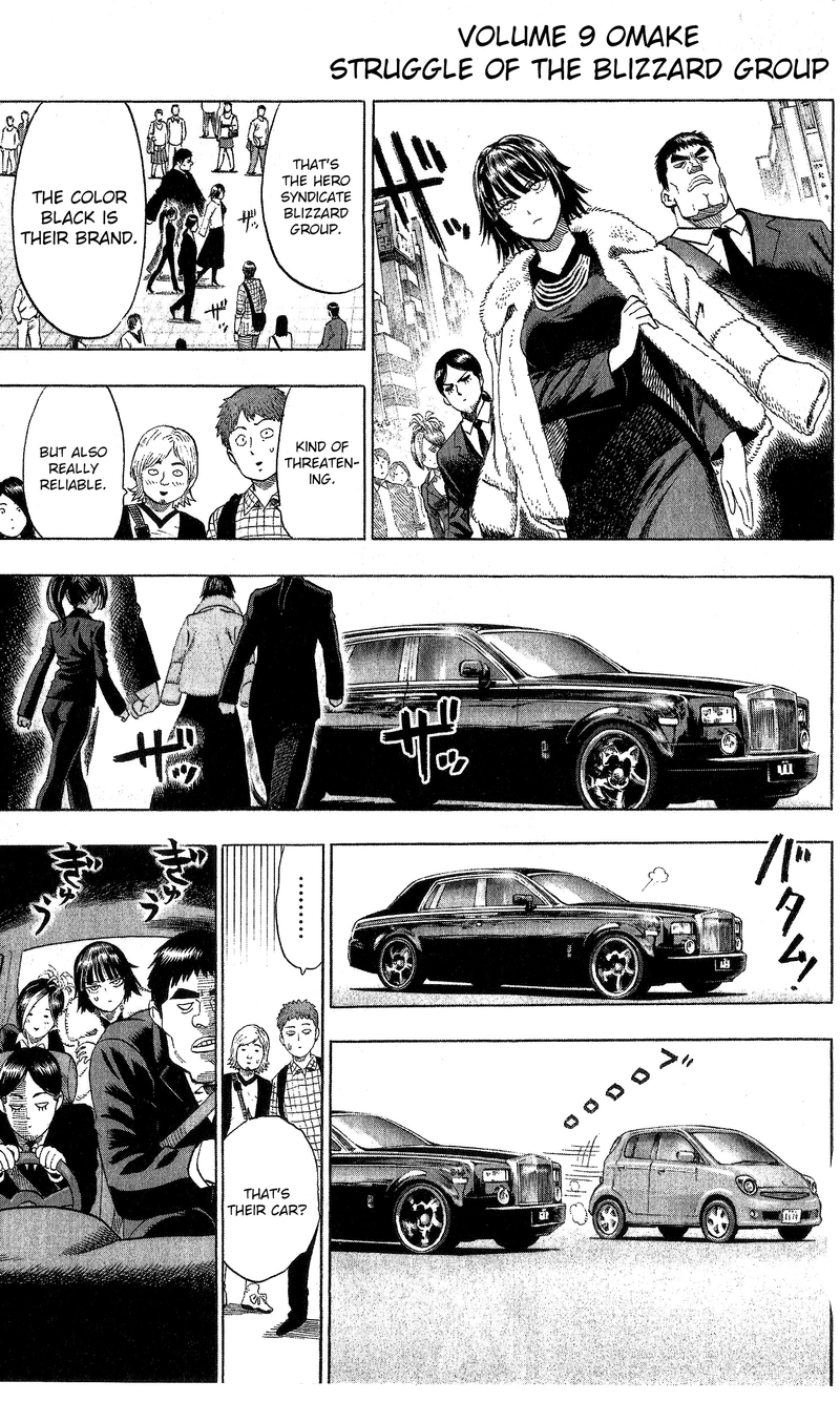 One Punch Man Manga Chapter 47.5 page 4 - Struggle of the Blizzard Group | Volume 9 Extras scene