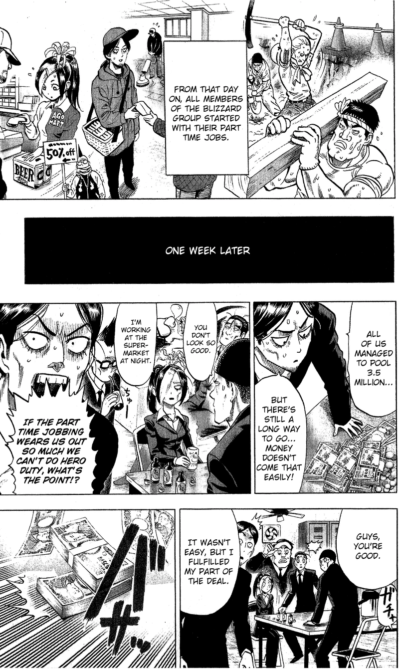 One Punch Man Manga Chapter 47.5 page 6 - Struggle of the Blizzard Group | Volume 9 Extras scene