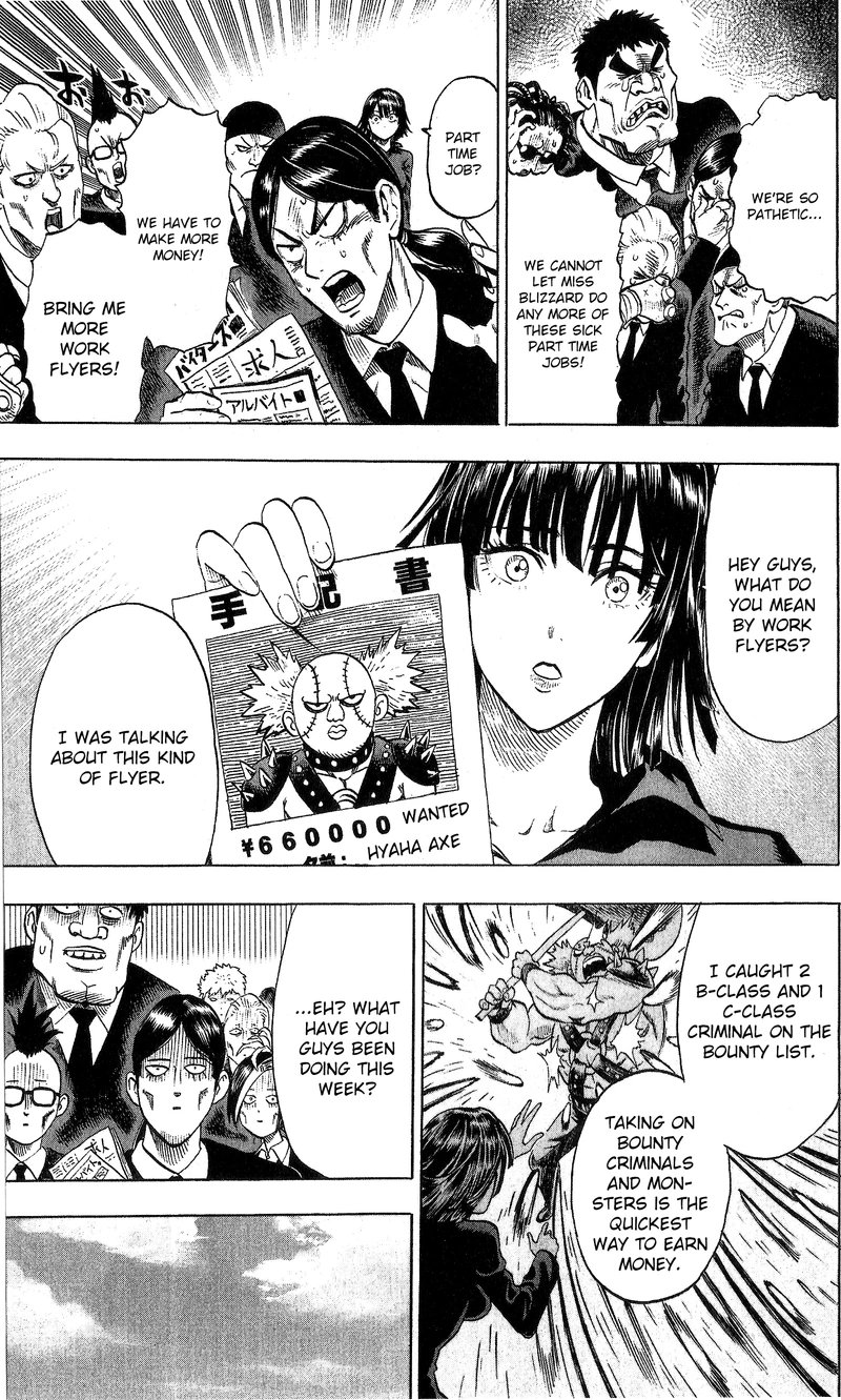 One Punch Man Manga Chapter 47.5 page 8 - Struggle of the Blizzard Group | Volume 9 Extras scene