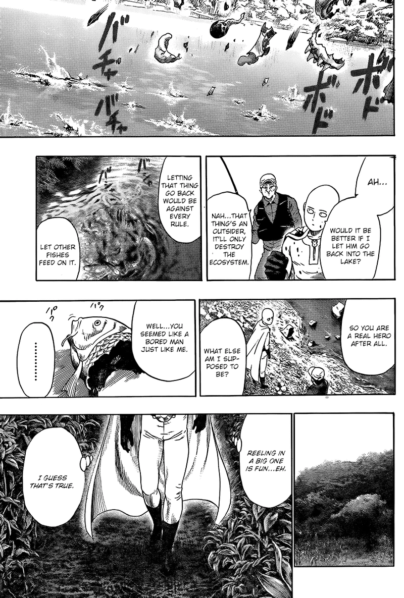 One Punch Man Manga Chapter 47.6 page 9 - Catch & Smash | Volume 9 Extras scene