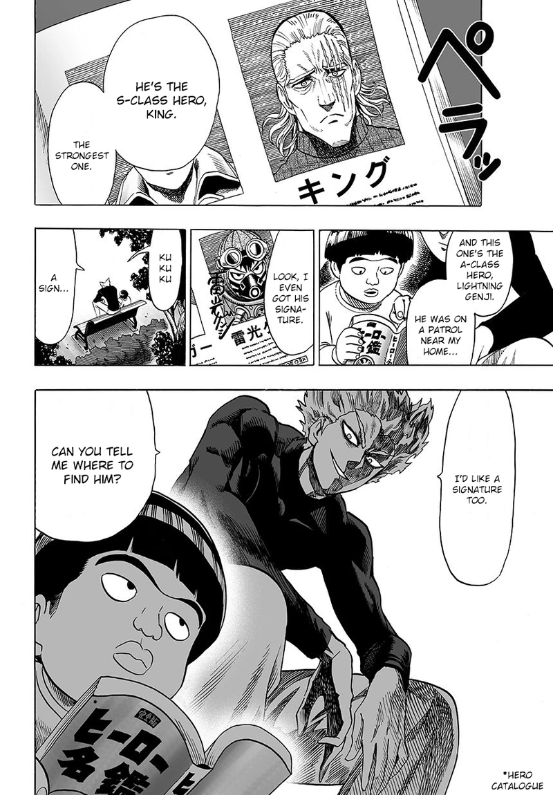 One Punch Man Manga Chapter 48 page 12 - Banana scene
