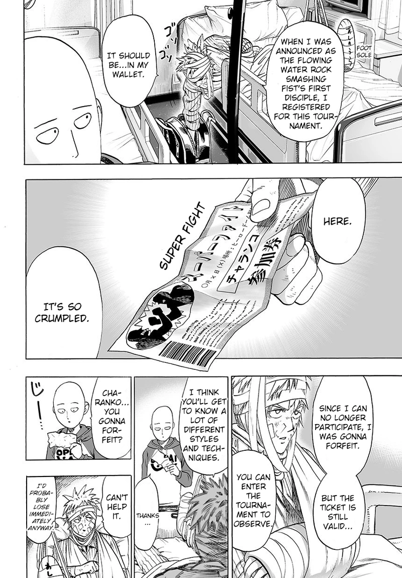 One Punch Man Manga Chapter 49 page 11 - I'm Bored Anyway scene