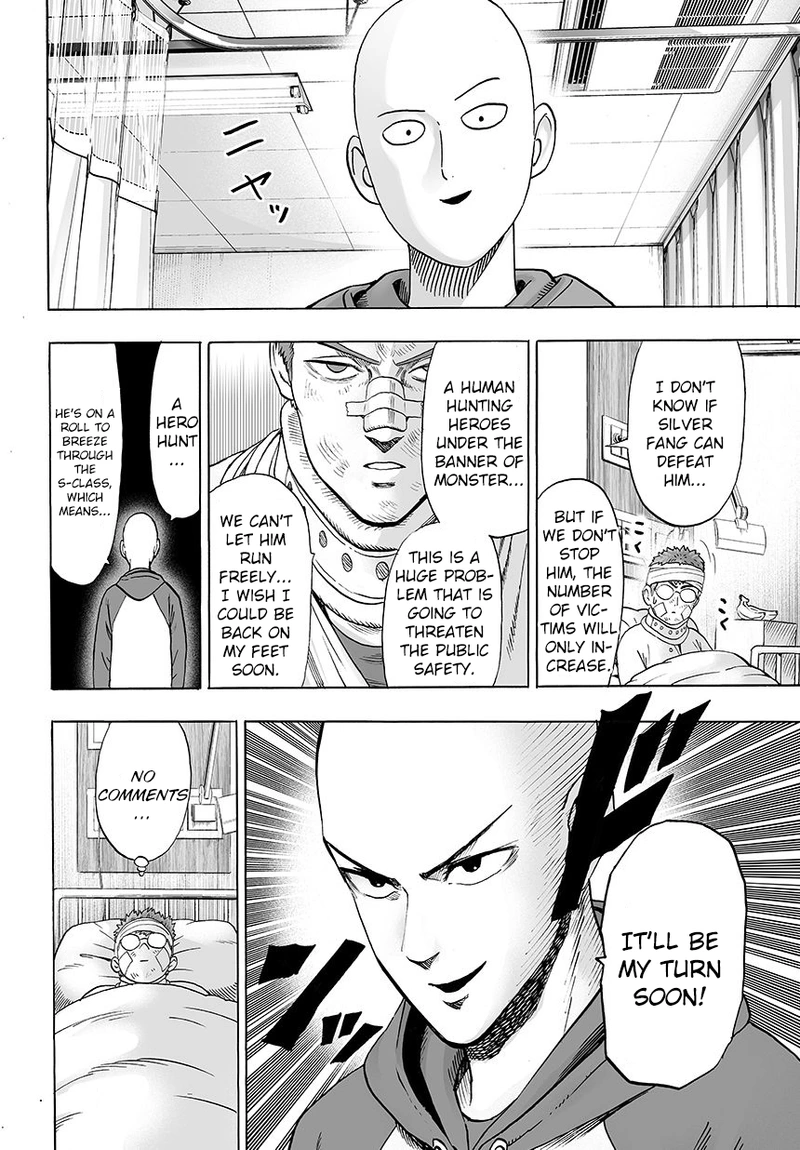 One Punch Man Manga Chapter 49 page 7 - I'm Bored Anyway scene